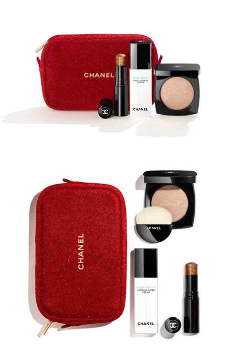 chanel gift set bag|Chanel lipstick set with bag.